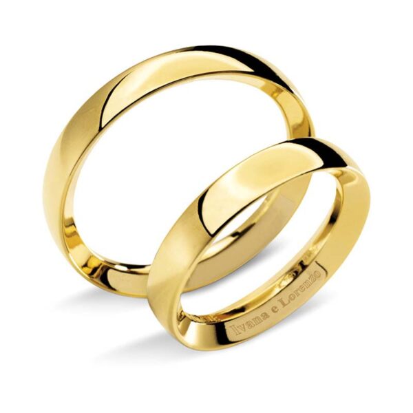 fede matrimonio in oro giallo comete gioielli