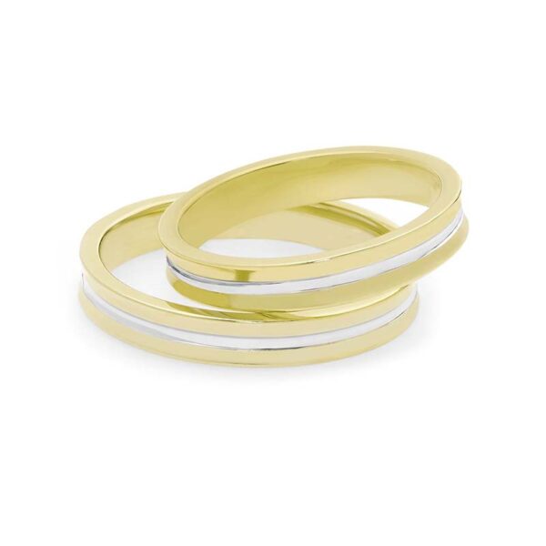 fedi matrimonio oro giallo e bianco comete gioielli