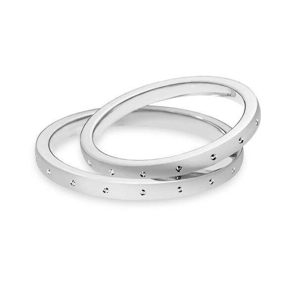 fedi matrimonio in oro bianco comete gioielli