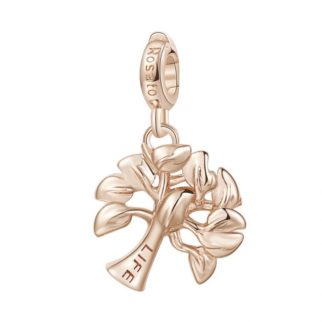 DLM - Ciondolo Ciondoli Charm Albero della Vita Silver Oro Life Tree  Confettata Fai da Te