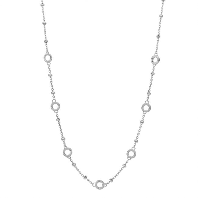 Collana Con Ciondolo Opale Bianco Per Donna - Argento Sterling 925 Con Zirconia - Catena Regolabile 40+5 Cm - Regalo Idea Compleanno, San Valentino, Festa Mamma