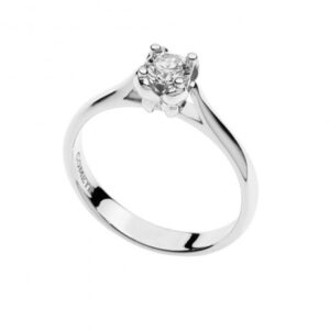 anello comete gioielli solitario diamante farfalla