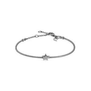 bracciale rigido comete stella argento brunito