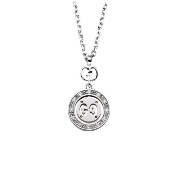 gucci collana oro bianco diamanti icon twirl