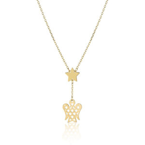 collana giannotti oro giallo stelle angelo pendente