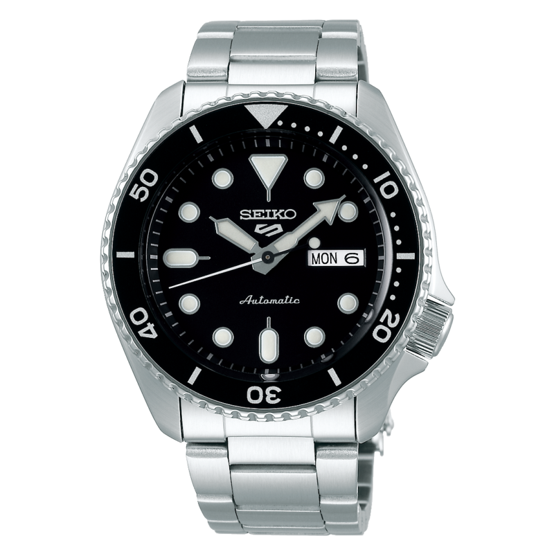 Seiko 5 Sports Automatico Uomo SRPE53, Quadrante Blu, Cassa Acciaio, Impermeabile 100m, Giorno Data