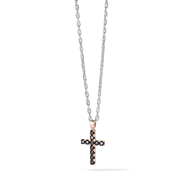 Collana in Argento con Croce - Comete Uomo