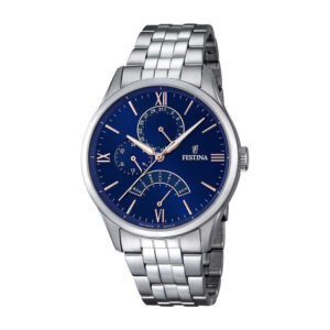 orologio festina uomo multifunzione blu acciaio