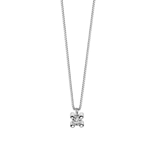 collana comete gioielli punto luce oro bianco diamante glb14