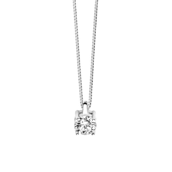 collana comete gioielli punto luce oro bianco diamante glb14