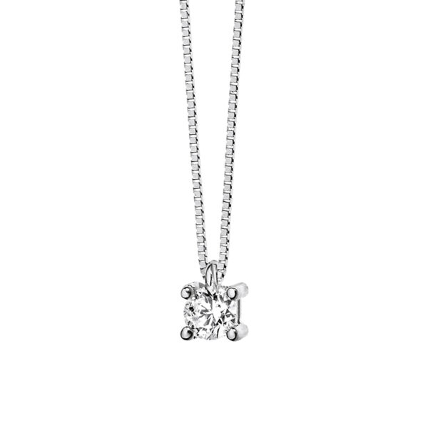 collana comete gioielli punto luce oro bianco diamante glb14