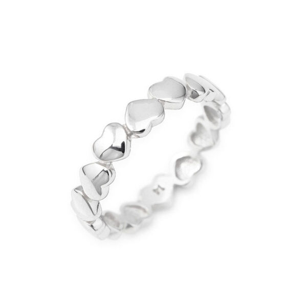 anello amen cuori lisci