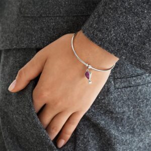 ciondolo charm rosato gioielli mongolfiera argento rz028r
