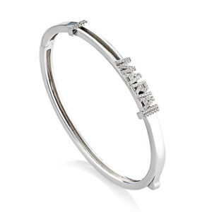 bracciale rigido personalizzabile nome argento