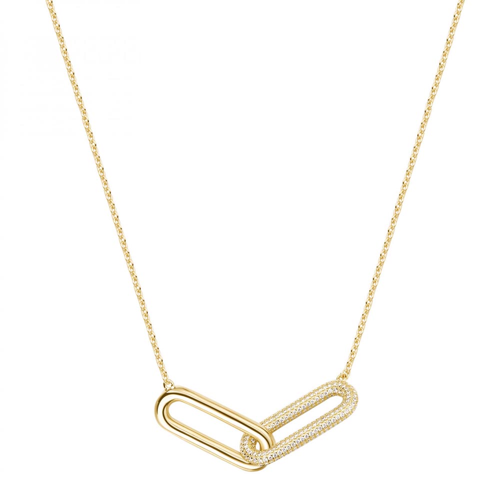 collana rosato link argento oro giallo rzbi61
