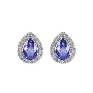 orecchini bibigi bibigì diamanti goccia tanzanite blu viola