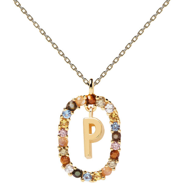 collana iniziale p argento dorato PDPaola Chiara ferragni