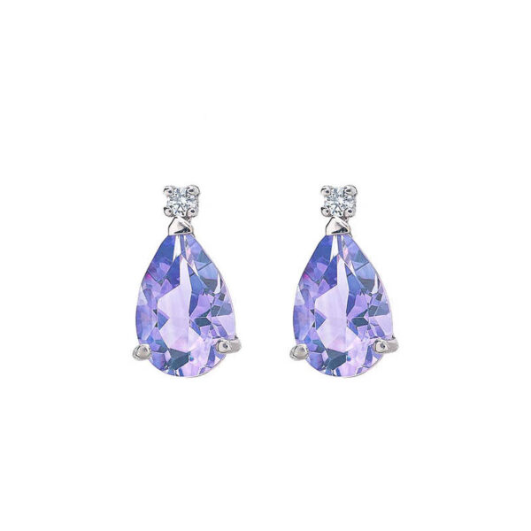 orecchini bibigì tanzanite goccia diamante
