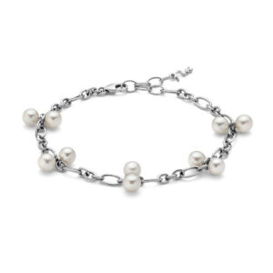 bracciale miluna miss italia in argento con perle per3243. bracciale miluna pubblicità
