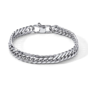 bracciale comete uomo acciaio maglia catena