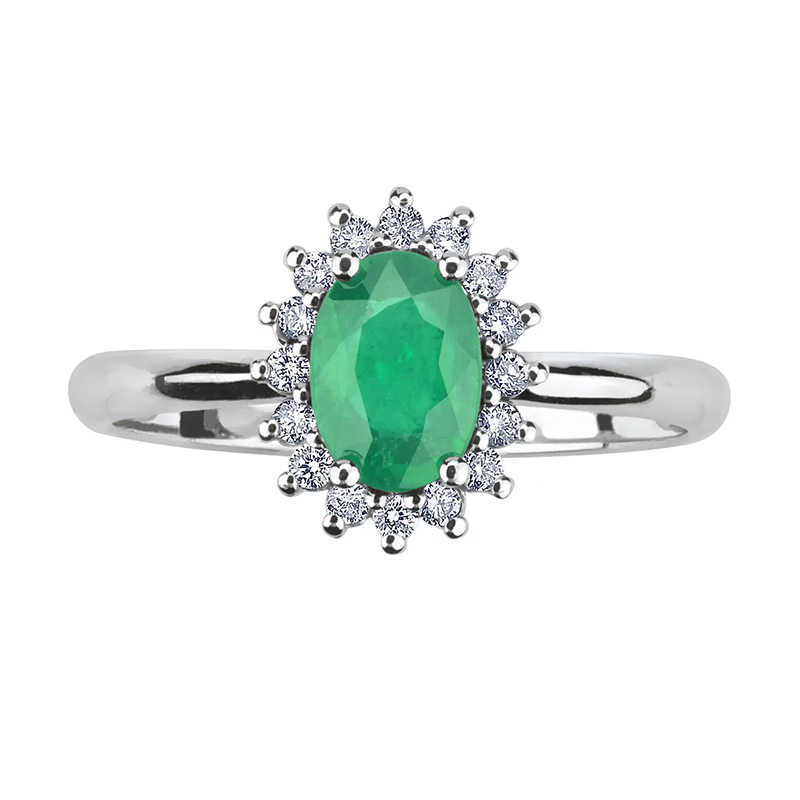 anello kate bibigì smeraldo verde