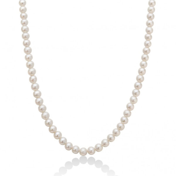 collana perle bianche lunga 60 cm miluna
