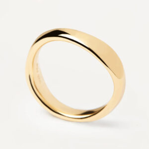anello a fascia sottile argento oro pdpaola