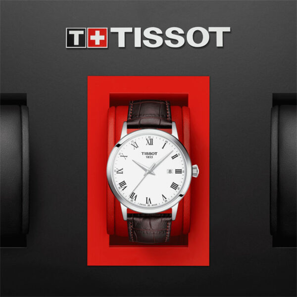 orologio uomo classico in pelle tissot