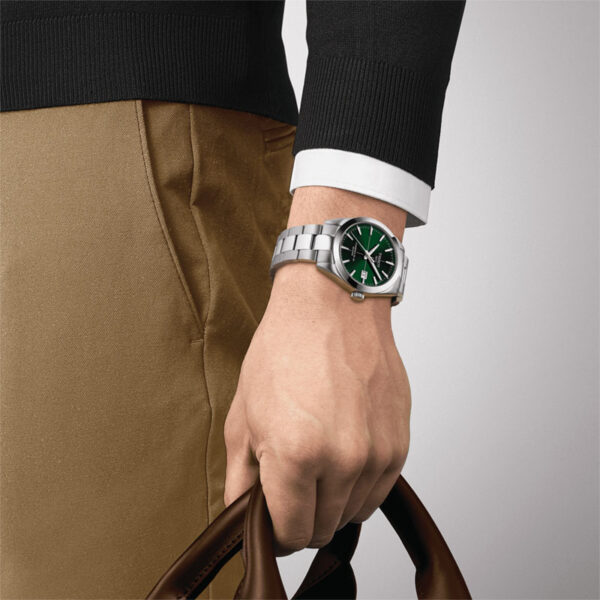 orologio da uomo automatico tissot gentleman powermatic 80 verde
