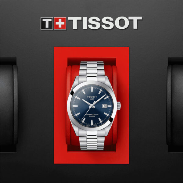 orologio da uomo automatico tissot gentleman powermatic 80 blu