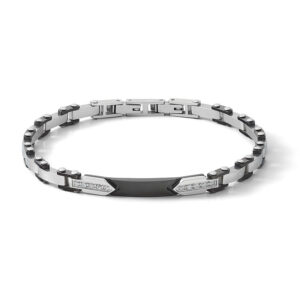 bracciale da uomo n acciaio e pvd nero di comete gioielli ubr 1061