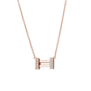collana donna componibile in argento placcato oro rosa di marcello pane