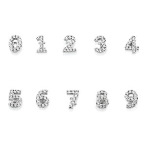 elementi numeri componibili in argento new letters marcello pane