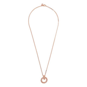 collana ciondolo cerchio placcato oro rosa di bronzallure wsbz02050.r