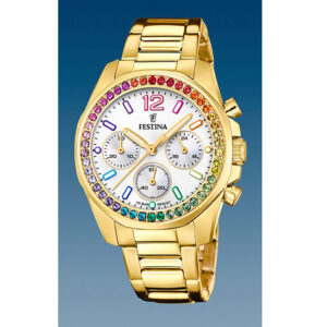 orologio-Festina-Rainbow-acciaio-pvd-oro-giallo-crono-lady-f20609_2