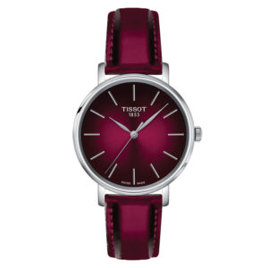 orologio da donna tissot everytime lady con cinturino rosa ciliegia metallizzato t1432101733100. orologio tissot pubblicità