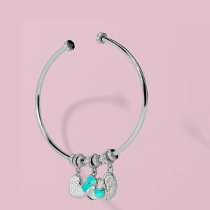 bracciale armonico rosato argento rzb038