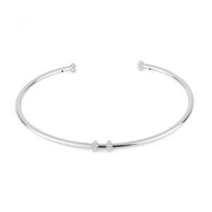 bracciale rigido rosato argento rzb024