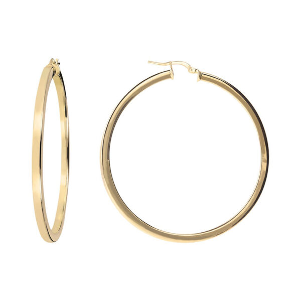 orecchini a cerchio anelle grando placcate oro giallo di bronzallure wsbz0099y.y