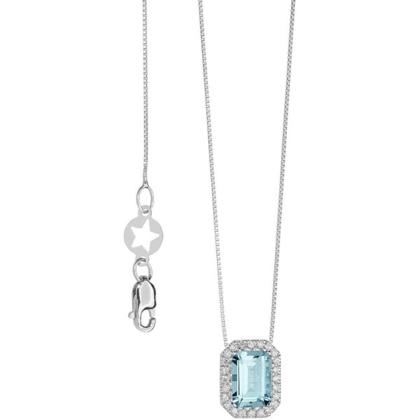 collana-Comete-Donna-ottagonale-acquamarina-oro-bianco-diamanti-GLQ287