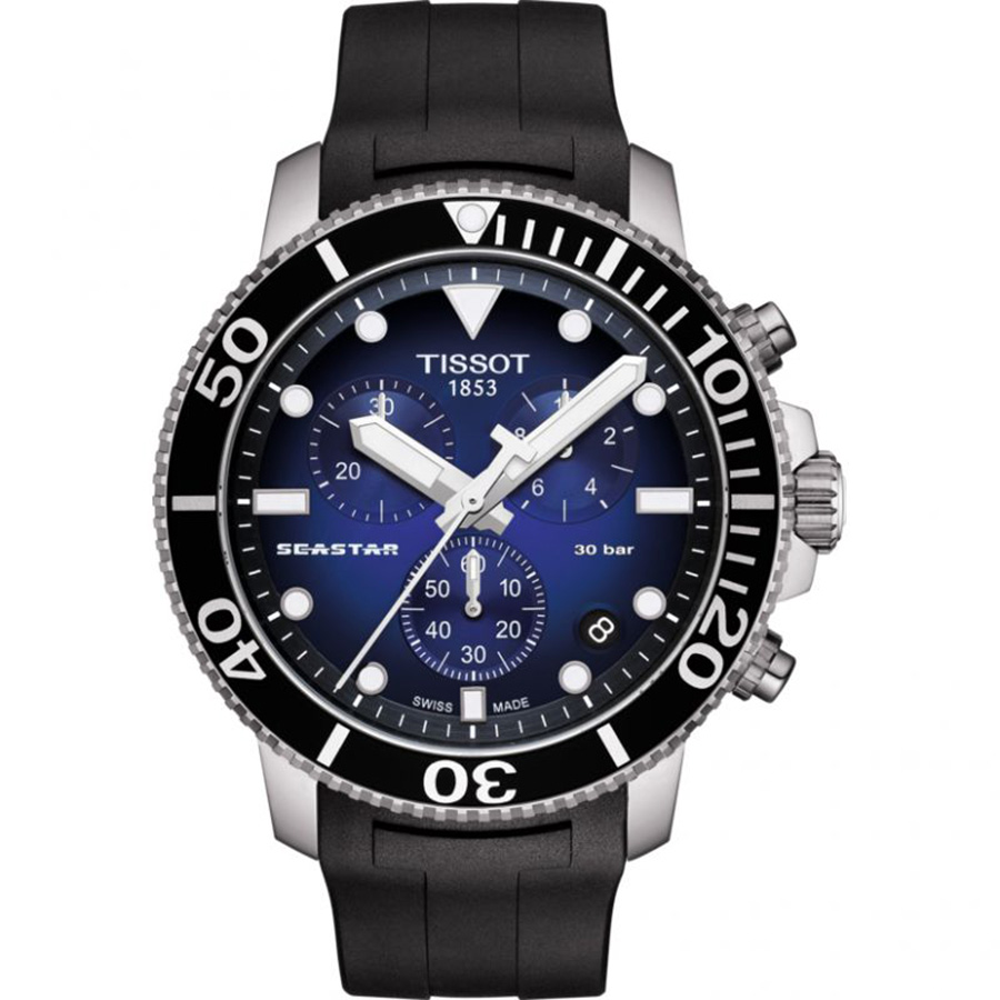 Orologio-Tissot-Seastar-Crono-blu-Gomma-T120.417.17.041.00