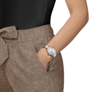 orologio donna tissot pr 100 quadrante argento in acciaio t1502101103100