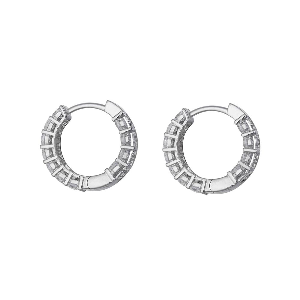 NKlaus Orecchini A Cerchio Bali 34 Mm – Argento 925, Stile Gotico Medievale, Anneriti