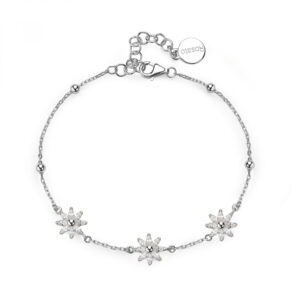 bracciale rosato gaia fiori argento rzga67