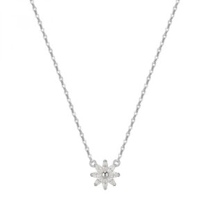 collana rosato gaia fiore argento rzga62