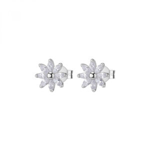 orecchini fiore argento rosato rzga72