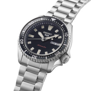 Orologio-Seiko-5-Sports-Uomo-Automatico-Quadrante-Nero-Data-Acciaio-SRPL85K1 2