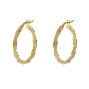 orecchini cerchio oro giallo baravelli O1Y2OD