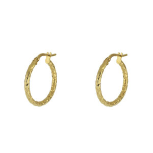 orecchini cerchio oro giallo baravelli O242OC