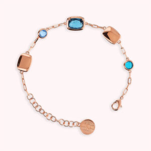 Bracciale-Bronzallure-Felicia-Blu-Placcato-Oro-Rosa-WSBZ02447-AQ